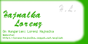 hajnalka lorenz business card